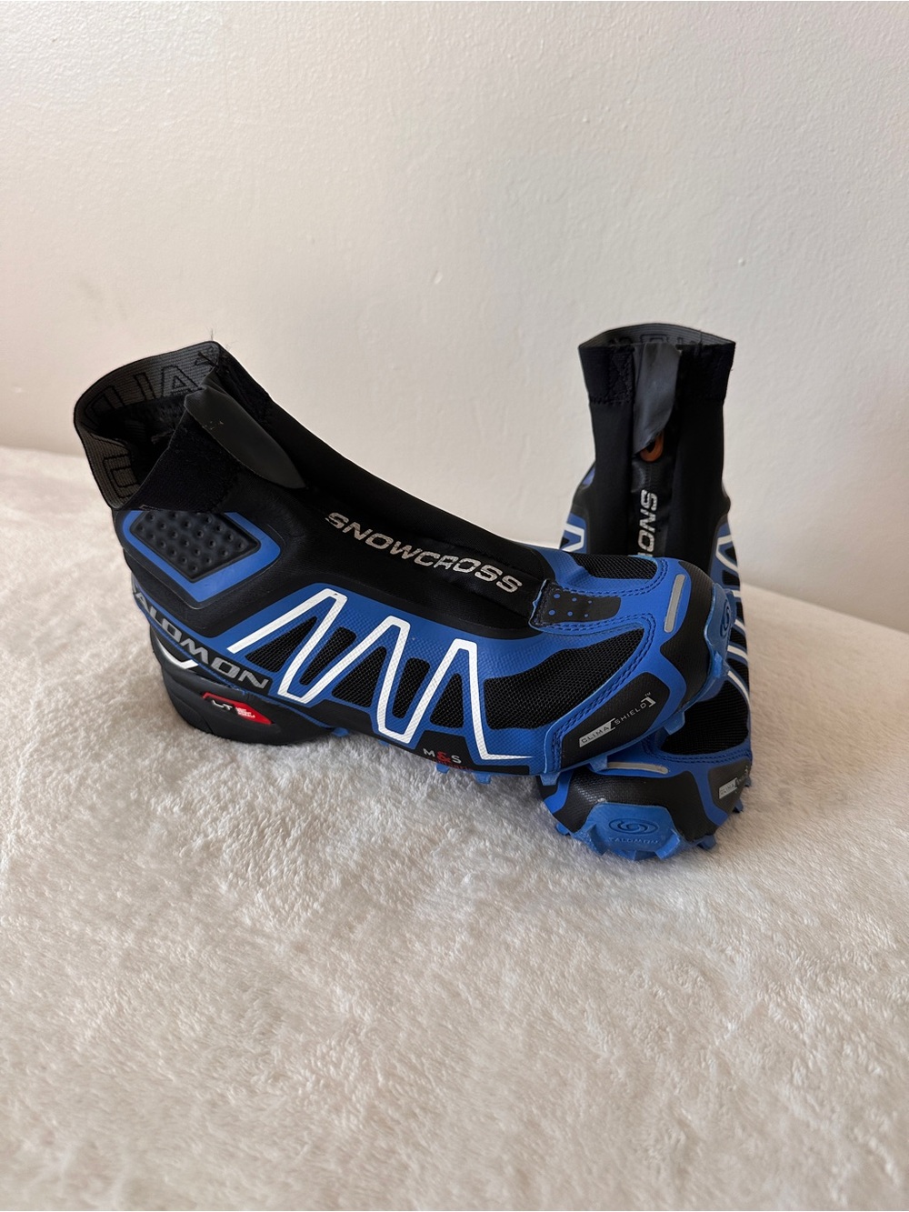 Salomon Snowcross Men's Black and Blue Trail Winter Boots Size 7